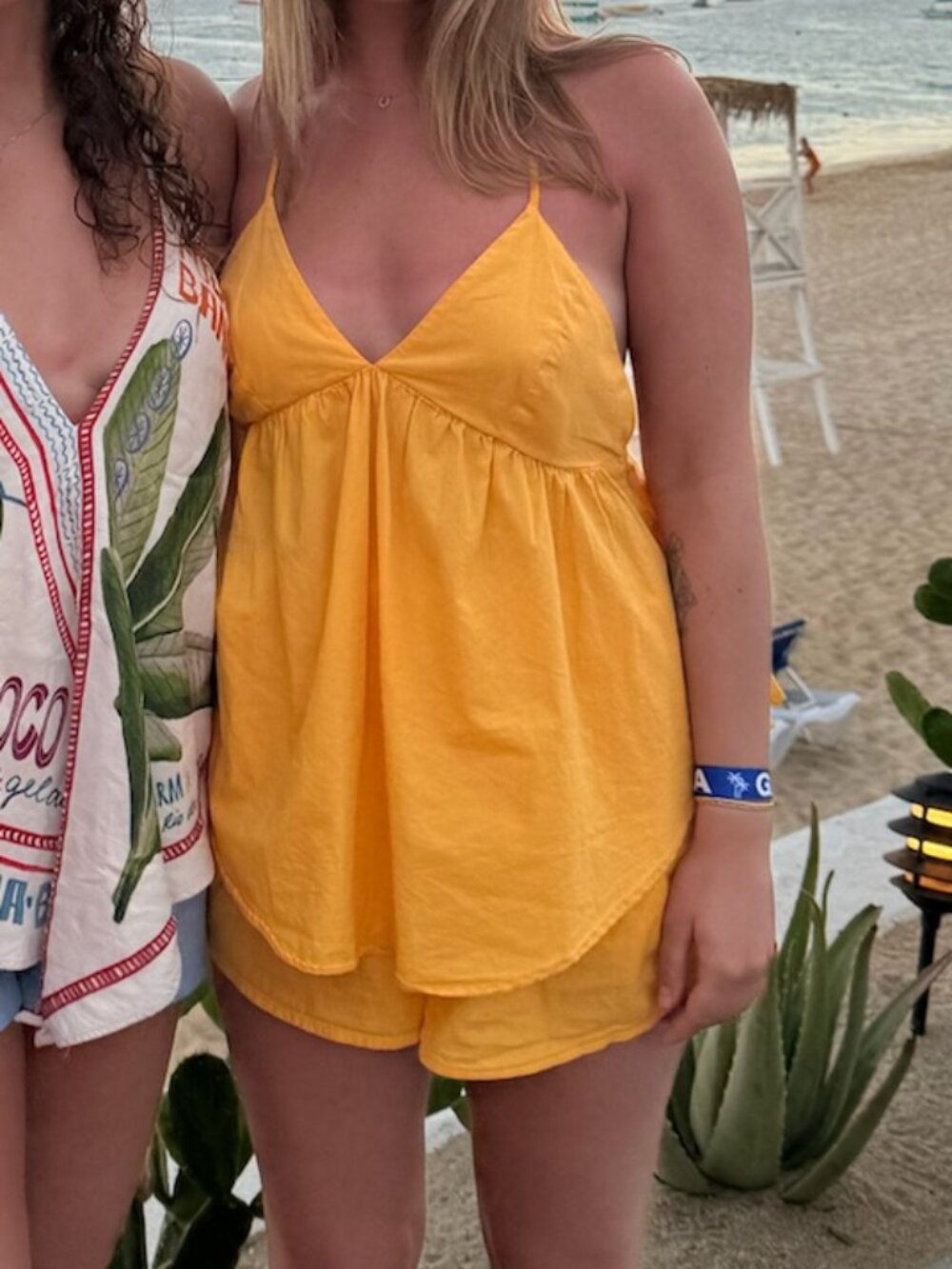 Free People Got Your Back Set in Yellow